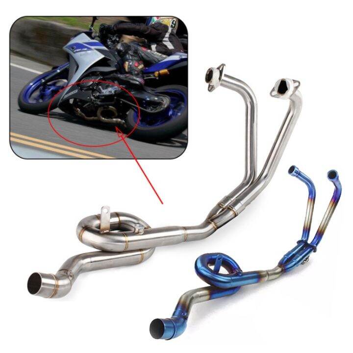 Realzion 2021 Yzf R3 R25 Mt03 Motorcycle Exhaust Full Systems Front