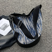 Large Capacity Bag For Women Summer 2023 New High-Grade Denim Shoulder Bag Versatile High Quality Bucket Bag