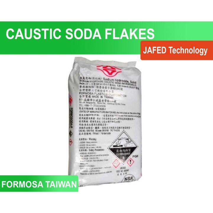 Caustic Soda Flakes / Sodium Hydroxide 25kg per sack Lazada PH