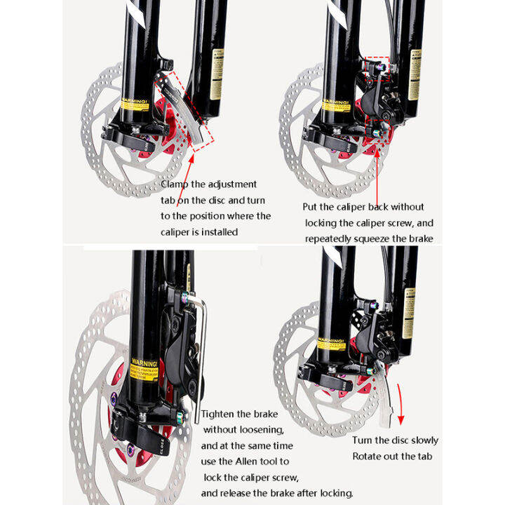 ดิสก์เบรคโรเตอร์จักรยานเสือภูเขา-woola-สแตนเลสอุปกรณ์ปรับควบคุมช่องว่าง