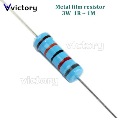 【jw】۩☄▥ 20pcs Metal film resistor 1 1R 1M 4.7R 10R 22R 33R 47R 1K 4.7K 10K 100K 1 4.7 10 22 33 47 4K7 ohm resistance