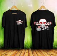 Outlaw Logo Motorcycle Tees Short Sleeve Mens T-Shirts 2 Sides 2019 Unisex Tees S-4XL-5XL-6XL