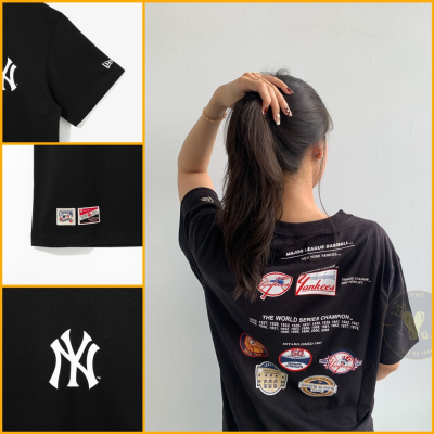 เสื้อยืดสปอตคู่ทันสมัย100% ผ้าฝ้ายใหม่โลโก้ Newyork ใส่ได้ทั้งชายและหญิงมี2สีดำและขาว