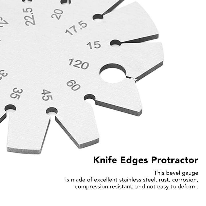 Knife Bevel Gauge 70mm Circular Stainless Steel Bevel Angle Gauge for