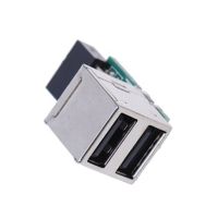 Internal Motherboard 9Pin To 2 Port USB 2.0 a Female Adapter Converter Motherboard PCB Board Card Extender