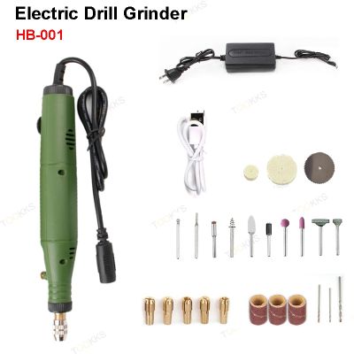 （HOT NEW） HBElectric GrinderDrill Rotary Tools 14000Rpm Variable Speed Rotary Grinding Machine Engravingwith Drill Bits