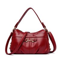 [COD] Womens bag 2023 new casual soft leather light large capacity middle-aged and elderly mothers womens single shoulder Messenger