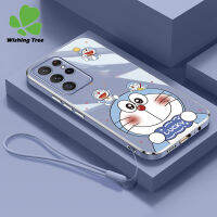 WishingTree เคสโทรศัพท์การ์ตูนโดราเอมอนน่ารักสำหรับ Samsung Galaxy,S23 S23บวก S23 S22 S22พิเศษ S22 S20 FE S20มาก S20บวก S20แฟชั่นพิเศษเคสคลุมทั้งหมด TPU นิ่มเคสกล้องพร้อมเชือกห้อย