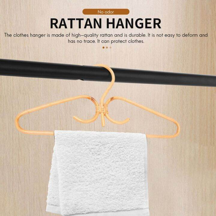 2pcs-rattan-clothes-hanger-natural-rattan-hand-woven-3-hook-hanger-for-home-wardrobe-clothing-store-decor