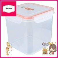 กล่องอาหารเหลี่ยมสูง POPLOCK 9143M 2.8 ลิตร สีส้มFOOD CONTAINER POP LOCK 9143M 2.8L ORANGE **ทักแชทได้ค่ะ ยินดีบริการ**