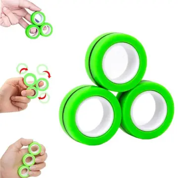 MBOUTrising 12Pcs Magnetic Ring Fidget Spinner Toys India | Ubuy