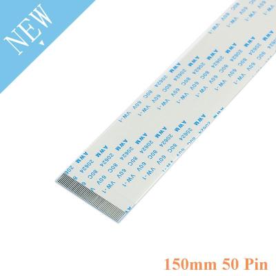 5pcs 150mm Length 50 Pins 0.5mm Pitch FFC FPC Ribbon Flat Cable Forward Direction For TTL Flex For Camera Touchpad Mouse Pad Wires  Leads Adapters