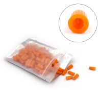 100pcs Eyelash Glue Bottle Plug Blocking Needle for Eyelash Extensions Glue Mouth Head Anti blocking Makeup Tool