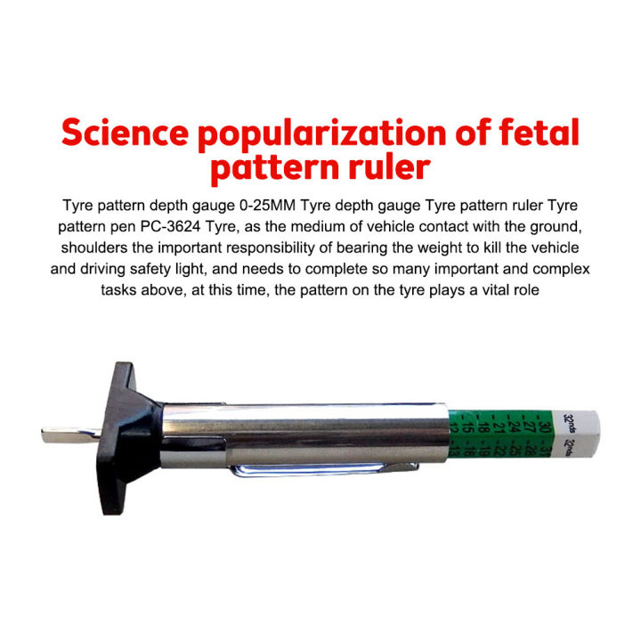 pcbfun-เครื่องวัดความลึกของร่องยางรถรถ-เครื่องมือวัดความลึกความลึกของร่องยางรถรหัสสีอัจฉริยะสองด้านเครื่องวัดการสึกหรอยาง