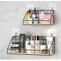 ☋ Organizer Holder Wooden Iron Wall Shelf Kitchen Supplies Shef Storage Rack Hanging Storage Cabinet Organizer For Bathroom Tools