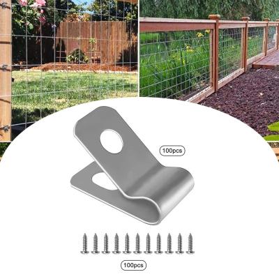 ”【；【-= Fencing Mounting Clips Portable Durable Bundler Cord Holder For Agricultural 304 Stainless