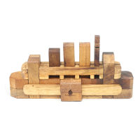 SiamMandalay Wooden Puzzles Bateau 8" เกมส์ไม้ เรือไม้  ตกแต่งบ้าน ของเล่นไม้ เสริมทักษะ ฝึกสมอง เพื่อการศึกษา