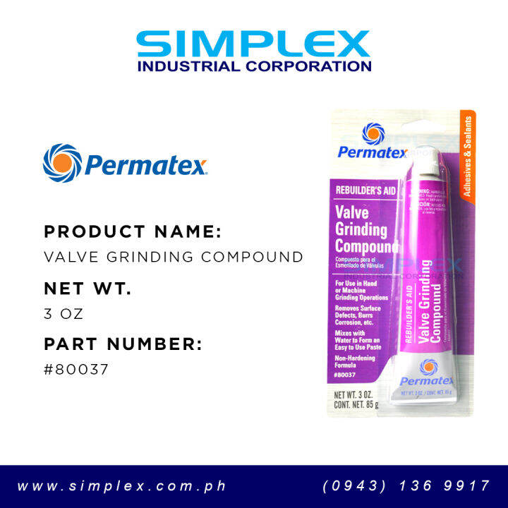 Permatex Valve Grinding Compound; 80037 Lazada PH