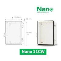 ตู้กันน้ำ ฝาใส NANO-11CW (ขนาด 11.8*16.8*9.2 CM) ตู้พลาสติกกันน้ำ ตู้พีวีซี✅สินค้าพร้อมส่ง