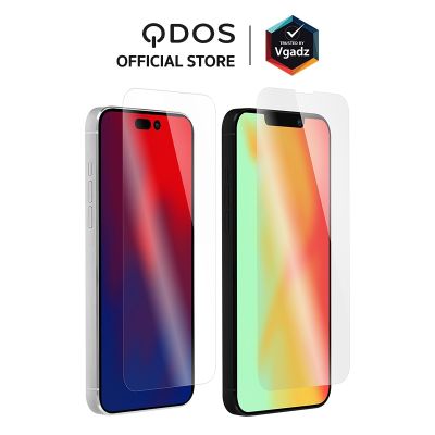 [แจกส่วนลดเพิ่ม 20%] QDOS รุ่น OptiGuard Glass Protect - ฟิล์มกระจกสำหรับ iPhone 14/ 14 Plus/ 14 Pro/ 14 Pro Max ฟิล์มกระจกนิรภัย