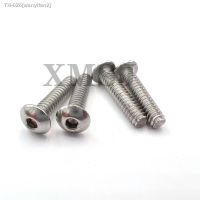 卐✵ 10pcs UNC 10 -24 1/4-20 US Coarse Thread 304 A2-70 stainless steel Allen Hex Hexagon Socket Button Head Round Screw Bolt ISO7380