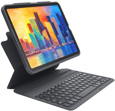 ZAGG Pro Keys Detachable Case and Wireless Keyboard for Apple iPad Air 10.9, Multi-Device Bluetooth Pairing, Backlit Laptop-Style Keys, Apple Pencil Holder, 6.6ft Drop Protection, Lightweight Design iPad 10.9 in