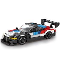 Speed Champions BMW M4 GT3 Racing Sports Car Model Building Blocks Kits Racers Figures Supercar Vehicle Bricks Toys Gifts Sets Building Sets