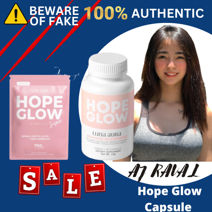 Luna Aura Hope Glow Advanced Glutathione Whitening Capsule With Collagen Supplement For Men And