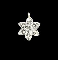 Rhodium pendant flower shape. จี้โรเดียม