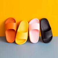 Children 39;s slippers simple solid color outdoor bathroom non slip boys and girls slippers