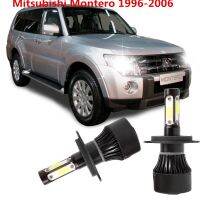 2PCS ด้านข้าง4แสงไฟหน้า LED 6000K การเปลี่ยนแปลงหัวหลอดไฟสำหรับ Mitsubishi Montero 1996-2006อุปกรณ์เสริม