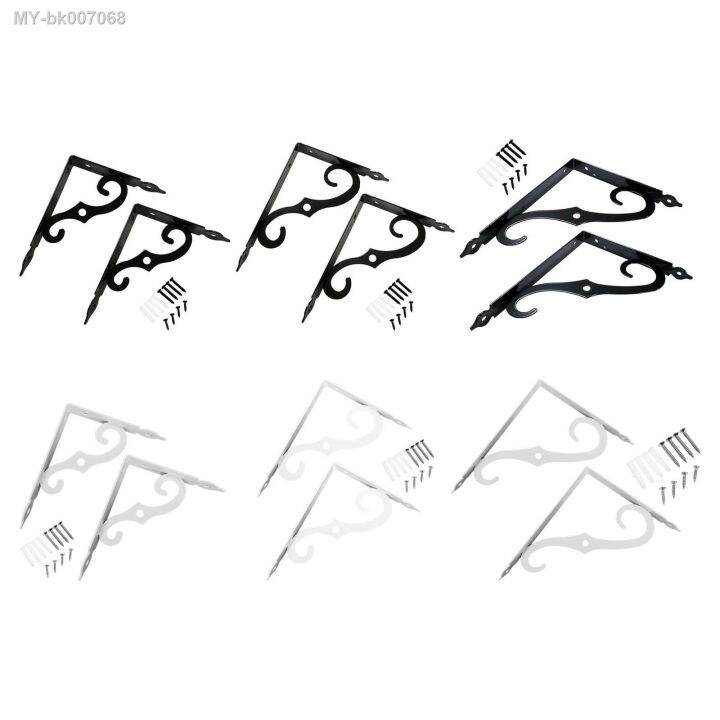 ☑ Decorative Floating Shelf Bracket Cast Iron Floating Corner Brace Wall Shelf Brackets for