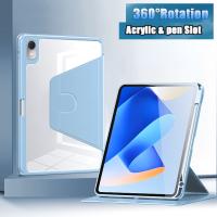 สำหรับ Huawei MatePad SE C5e T10 T10S Pro11เคส2022 11นิ้ว10.8ฝาครอบแท็บเล็ต Matepad 11 2023 2021แม่เหล็กหมุนได้360องศา