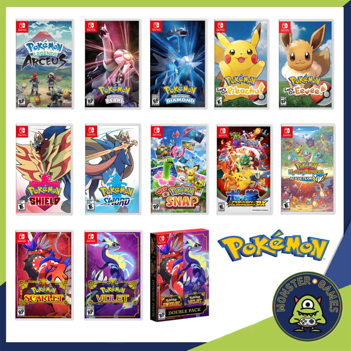 pokemon-lets-go-eevee-pokemon-lets-go-pikachu-pokemon-sword-pokemon-shield-pokemon-brilliant-diamond-pokemon-shining-pearl-pokemon-snap-pokemon-dx-pokemon-arceus-nintendo-switch-game-แผ่นแท้มือ1-รวมเก