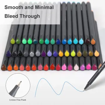 12/24/36/48/60 Fineliner Color Pen Set 0.4mm Fine Point Drawing
