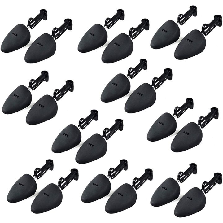 10-pair-durable-form-plastic-shoe-tree-practical-boot-shoe-stretcher-black