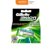 Lưỡi dao cạo râu dành cho da nhạy cảm Gillette Mach 3 2 lưỡi hộp