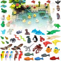 Compatible With LEGO Jungle Ocean Animal Parts Wholesale Building Blocks Farm Bricks Toys Dinosaur Owl Snake Eagle Spider Fish