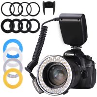 ZZOOI MAMEN LDE Macro Ring Flash Bundle Speedlight Speedlite For Canon Nikon Fujifilm Olympus Pentax DSLR Camera Photo RingFlash Light