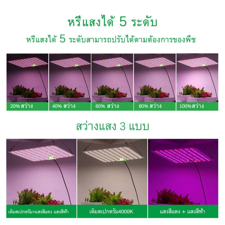 kuchvz-2000w-ไฟปลูกต้นไม้-หรี่แสงได้-ไฟเลี้ยงต้นไม้เต็มสเปกตรัม-led-ไฟปลูกต้นไม้-พร้อมคอนโทรลเลอร์-grow-light-สำหรับดอกไม้เรือนกระจกปลูกพืช