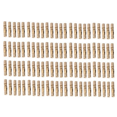 100Pcs Brass Concealed Barrel Hinges Jewelry Wood Boxes Cabinet Invisible Furniture Hinge 4X20mm