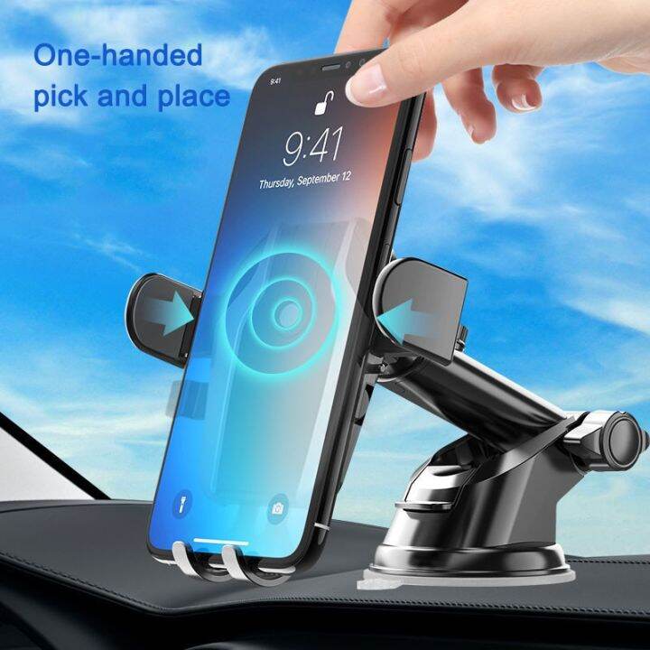 gravity-car-phone-holder-suction-cup-adjustable-universal-holder-stand-in-car-gps-mount-for-iphone-12-pro-max-xiaomi-poco-car-mounts