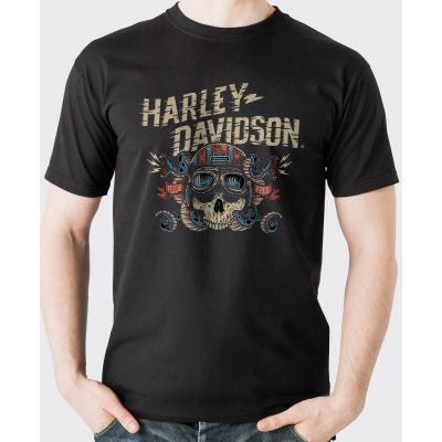 Harley-Davidson American Motorcycle Brand New T-Shirt Men Cotton  YNQQ