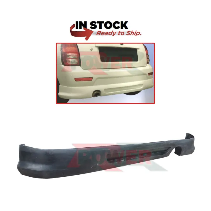 Perodua Kelisa 2003 Facelift Bumper Only Sport Style Rear Back Skirt Skirting Bumper Lower Lip Spoiler Polyurethane Pu Bodykit Body Kit Part Raw Material Rubber State Lazada