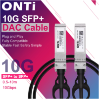 ONTi 10G SFP+ Twinax Cable, Direct Attach Copper(DAC) Passive Cable, 0.5-10M, for Cisco,Huawei,MikroTik,HP,Intel...Etc Switch