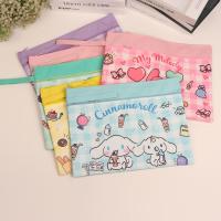 Waterproof Oxford Cloth A4 File Bag New Cartoon Bill Storage And Sorting Students Double-Layer Learning Materials Classification Bag 【AUG】
