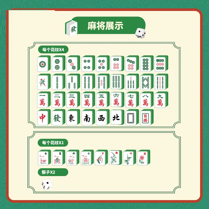 Dynwave Conjunto de mini mahjong com mesa dobrável de mahjong, jogos  clássicos de ladrilhos, jogo de mesa para, jogo de mahjong portátil, para  festas de, VERDE : : Brinquedos e Jogos