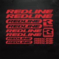 【Ready Stock】▤♞ D44 Modern Redline Bicycle Frame Vinyl Stickers Mountain Bike Decal MTB DH XC Redline Cycling Decals Racing Cycle Sticker