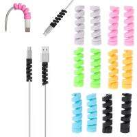 2 Buah/Set Pelindung Kabel Bobbin Winder Data Line Case Pelindung Tali Pegas Benang 2.5Mm Ketebalan untuk Earphone Ponsel