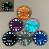 เล็บใหญ่ Sun รูปแบบนาฬิกา Dial 28.5มม.007สีเขียว Luminous Dial สำหรับ Seiko NH35การเคลื่อนไหว